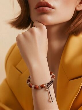 Jasper Beaded Bracelet